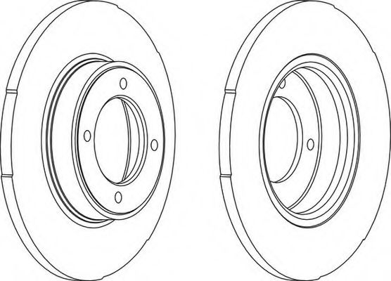 Тормозной диск FERODO DDF099-1