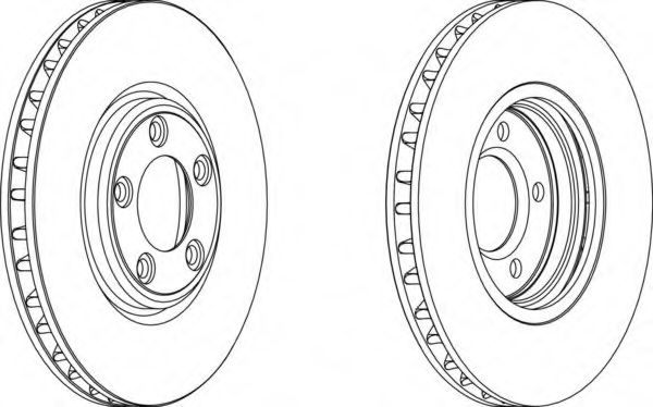 Тормозной диск FERODO DDF1107-1