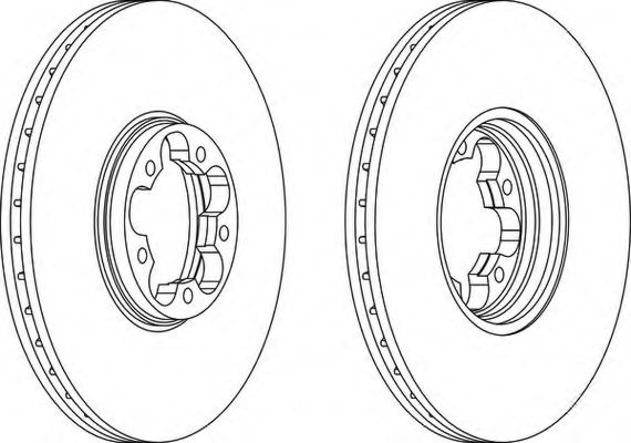 Тормозной диск FERODO DDF1112-1