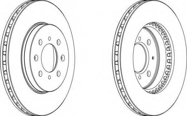 Тормозной диск FERODO DDF1281-1