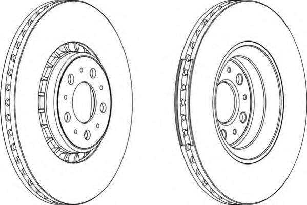 Тормозной диск FERODO DDF1371-1