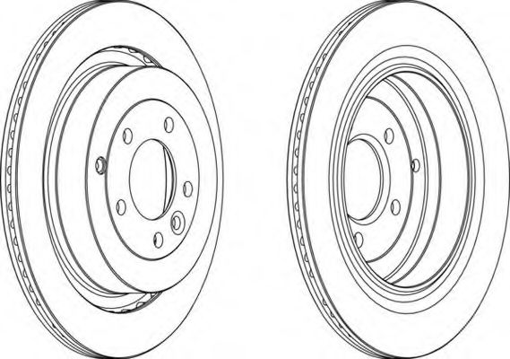 Тормозной диск FERODO DDF1433-1