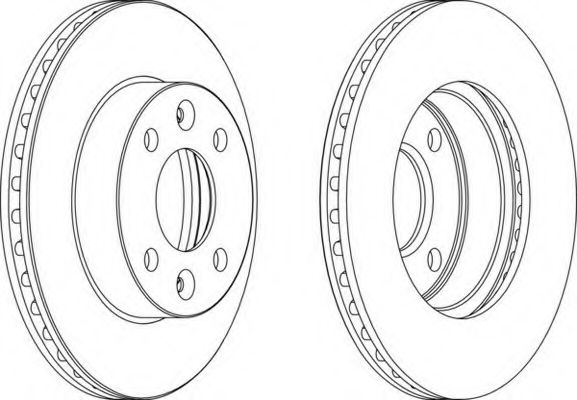 Тормозной диск FERODO DDF1521-1
