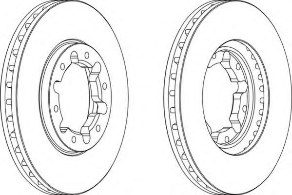 Тормозной диск FERODO DDF1552-1