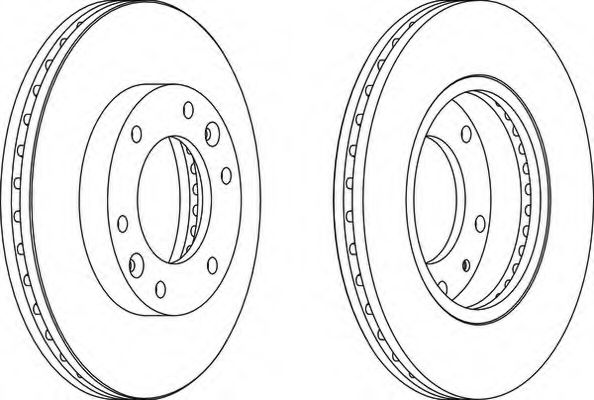 Тормозной диск FERODO DDF1612-1