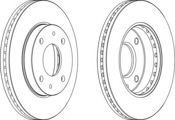 Тормозной диск FERODO DDF1614-1