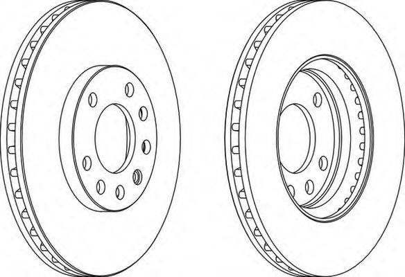Тормозной диск FERODO DDF1644-1