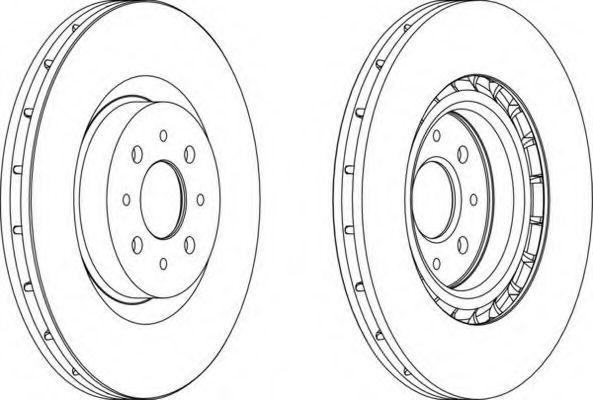 Тормозной диск FERODO DDF1742-1