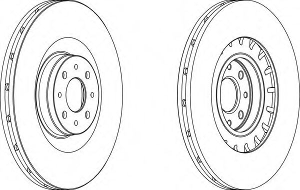 Тормозной диск FERODO DDF1806-1