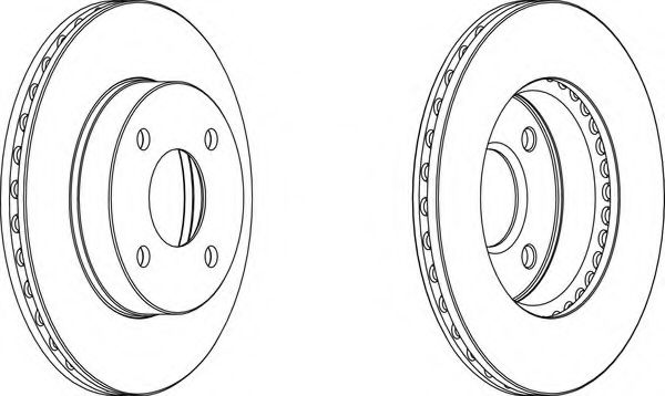Тормозной диск FERODO DDF1884-1