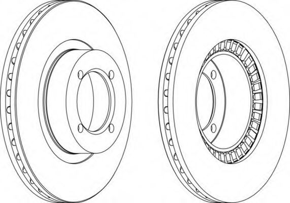 Тормозной диск FERODO DDF305-1