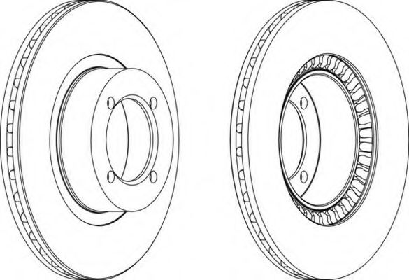 Тормозной диск FERODO DDF306-1