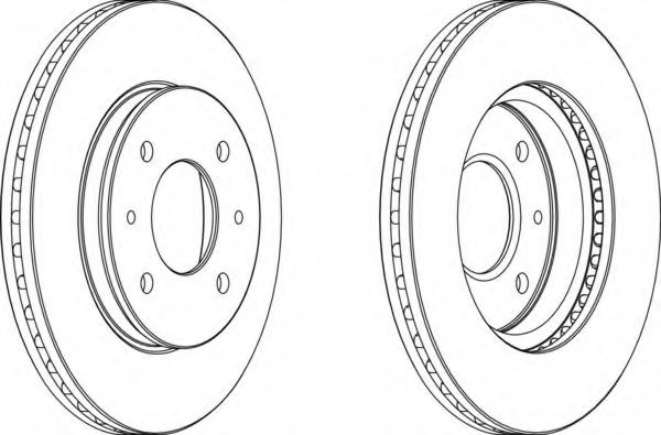 Тормозной диск FERODO DDF391-1