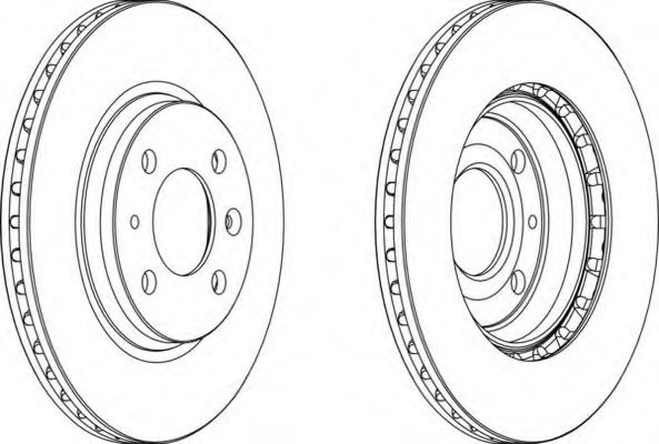 Тормозной диск FERODO DDF397-1