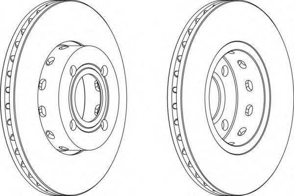 Тормозной диск FERODO DDF471-1