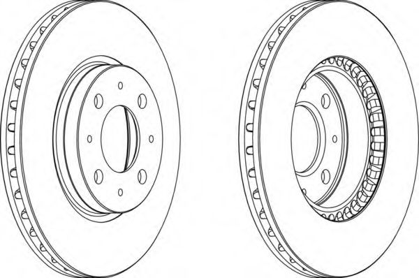 Тормозной диск FERODO DDF604-1