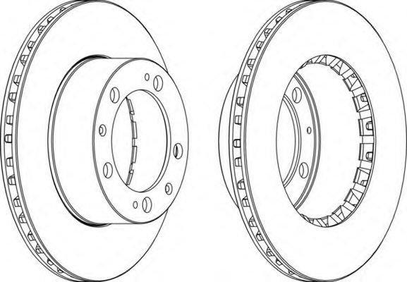 Тормозной диск FERODO DDF616-1