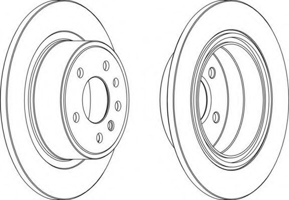 Тормозной диск FERODO DDF698-1