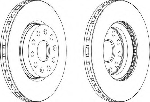 Тормозной диск FERODO DDF802-1