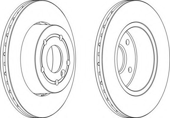 Тормозной диск FERODO DDF873-1