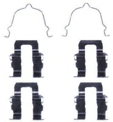 Комплектующие, колодки дискового тормоза FERODO FBA499