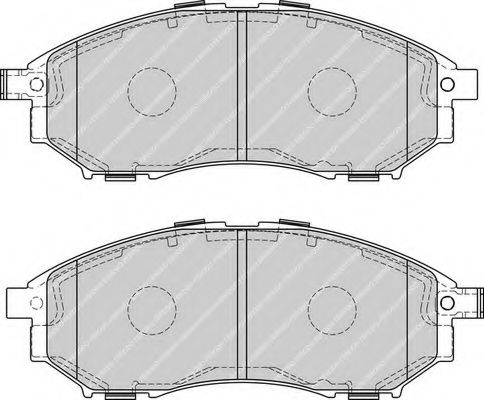 Комплект тормозных колодок, дисковый тормоз FERODO FDB4177