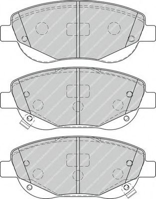 Комплект тормозных колодок, дисковый тормоз FERODO FDB4276