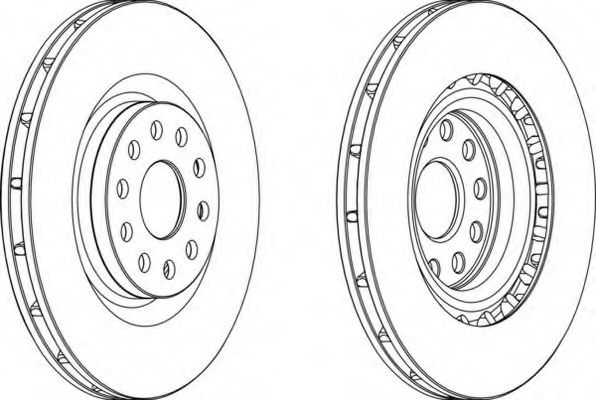 Тормозной диск FERODO DDF1162