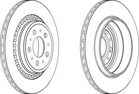 Тормозной диск FERODO DDF1551C