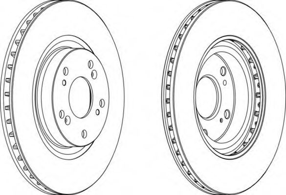 Тормозной диск FERODO DDF1596