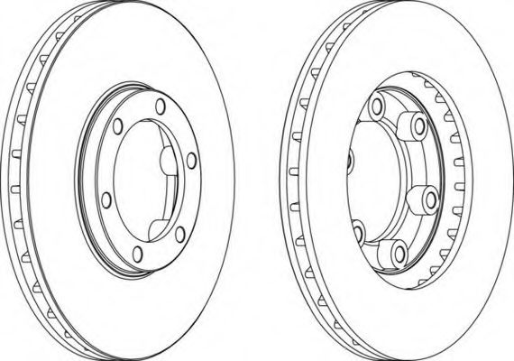 Тормозной диск FERODO DDF1685