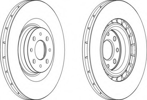 Тормозной диск FERODO DDF1745