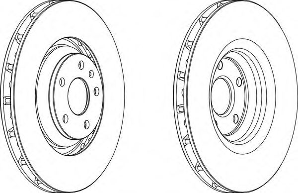 Тормозной диск FERODO DDF1847C