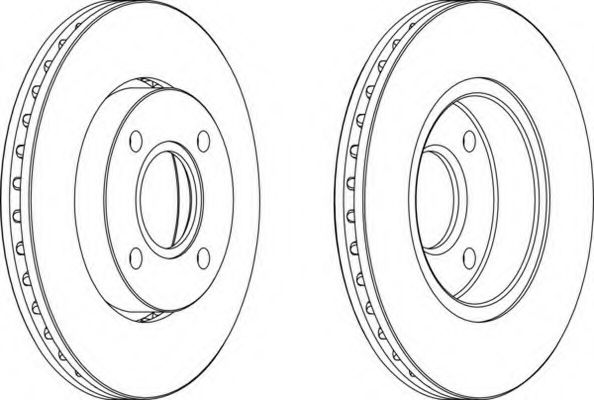 Тормозной диск FERODO DDF423