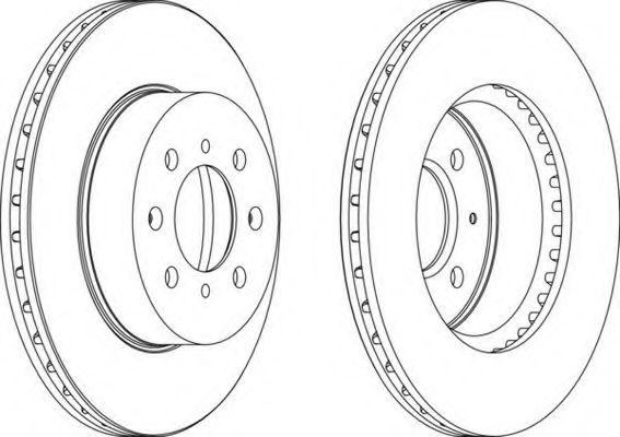 Тормозной диск FERODO DDF448