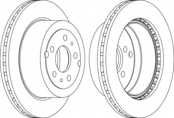 Тормозной диск FERODO DDF577