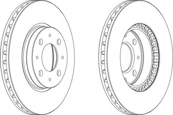 Тормозной диск FERODO DDF604
