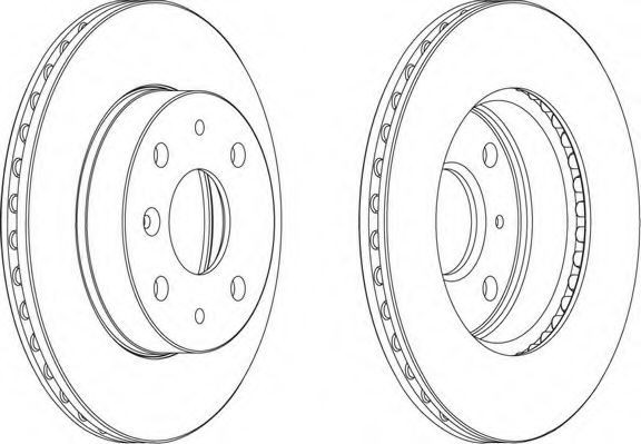 Тормозной диск FERODO DDF649