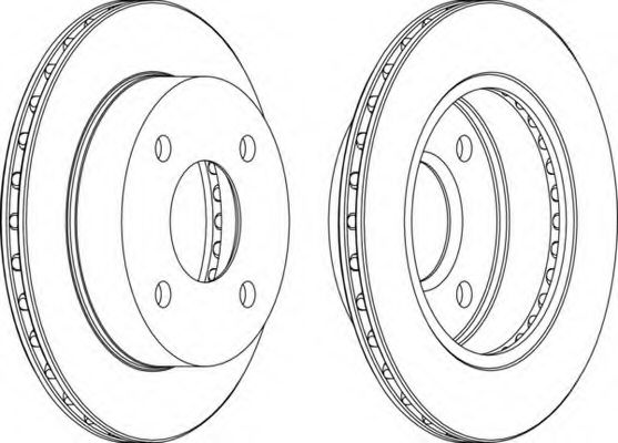 Тормозной диск FERODO DDF770