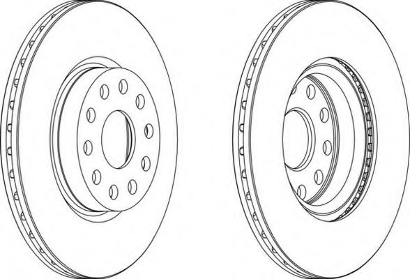 Тормозной диск FERODO DDF803