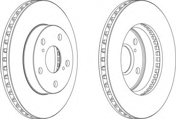 Тормозной диск FERODO DDF806