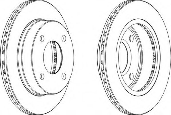 Тормозной диск FERODO DDF807