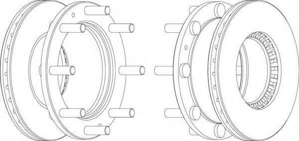Тормозной диск FERODO FCR107A