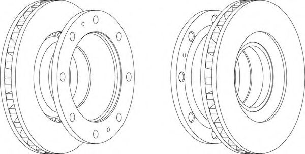 Тормозной диск FERODO FCR110A