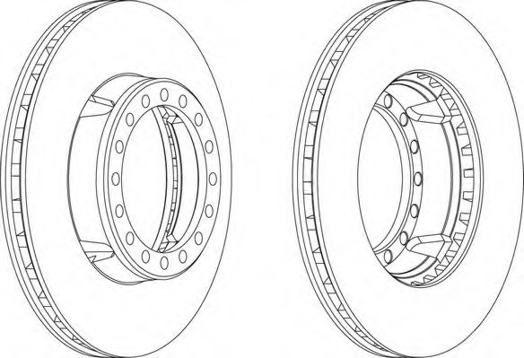 Тормозной диск FERODO FCR127A