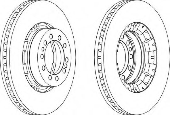 Тормозной диск FERODO FCR128A