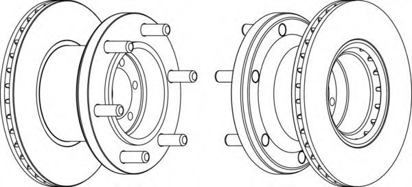 Тормозной диск FERODO FCR133A