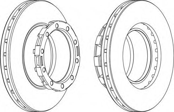 Тормозной диск FERODO FCR168A