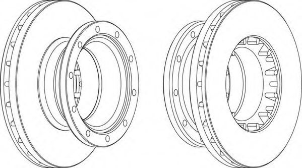 Тормозной диск FERODO FCR197A