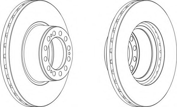 Тормозной диск FERODO FCR201A